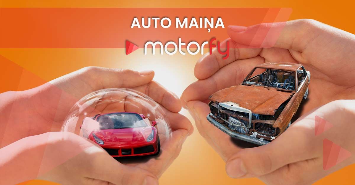 bilde auto maiņa - maini veco auto pret jaunu
